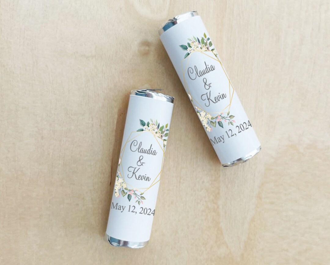 Set of 12 Floral Frame Party Favors, Wedding Party Favors, Personalized