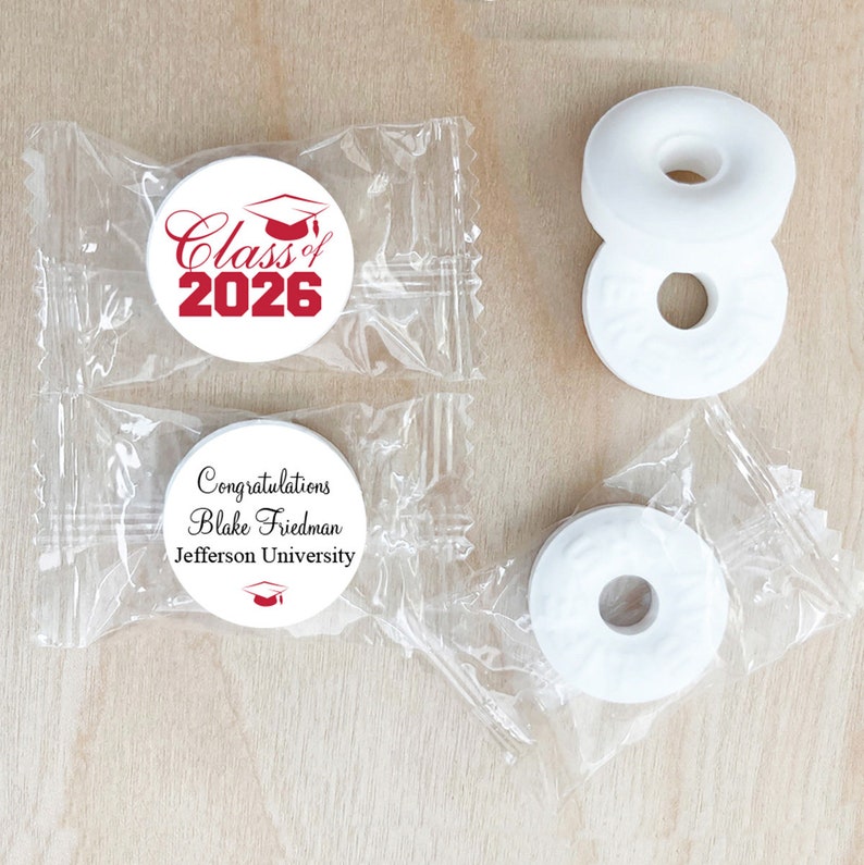 Personalized Graduation Mints: Class of 2026 Favors, Set of 25 - Etsy