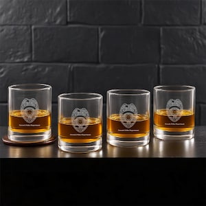 Personalized Police Badge Whiskey Glass: Law Enforcement Gift