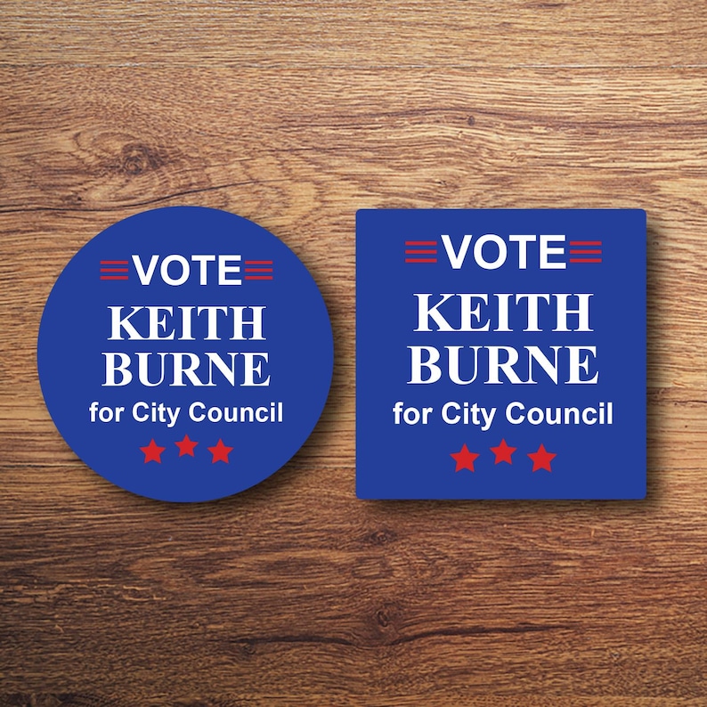 Personalized Political Campaign Stickers: Set of 24 Election Favor ...