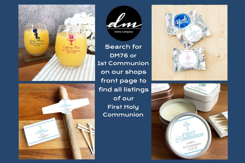 Personalized First Holy Communion Sanitizer Labels, Party Favors (set ...
