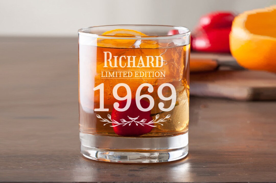 Limited Edition Personalized Whiskey Glass, Birthday Personalized Gifts ...