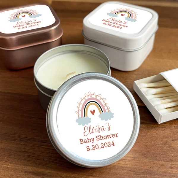 Candle Favors Baby Etsy