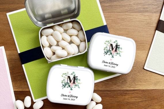 Personalized 12 Pcs Irish Clover Mint Tins, White Mint Tin Containers with  Labels Favors, Wedding Empty Mint Tin Favors