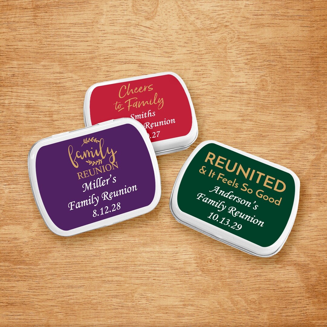 Set of 12 Family Reunion Party Favors, Family Party Favors