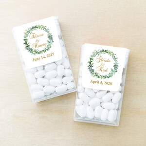 Set of 12 Love Wreath Personalized Tic Tac, Wedding Favors, Wedding Tic Tac Party Favors DM93