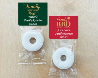 Set of 25 Family Reunion Party Favors, Family Party Favors, Personalized Party Favors, Personalized Lifesaver Candy Favors DM130