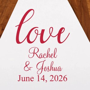 Love Personalized Aisle Runner | DM1-22 | Wedding Ceremony Aisle Runner