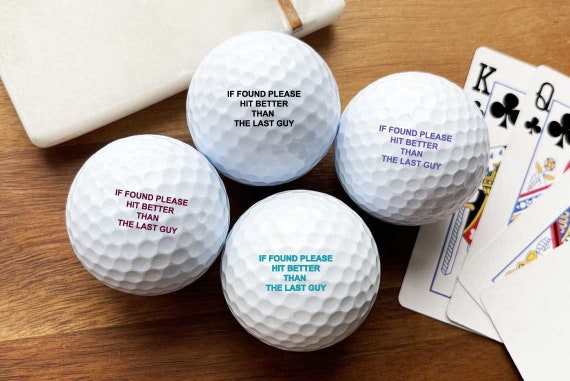 Photo Golf Balls Funny Golf Balls If Found Return to This Guy