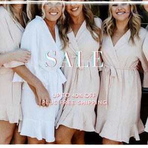 Bridesmaid Robe - Robes for Bridesmaids- Bridesmaid Gifts - Gift for Bridesmaids - Getting Ready Robes - Bridal Party Gift - Robes