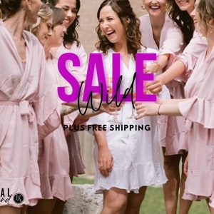 Bata con volantes, bata de dama de honor, bata de novia, atuendo de preparación para la novia, regalos para damas de honor, regalos de boda, bata personalizada, propuesta de dama de honor