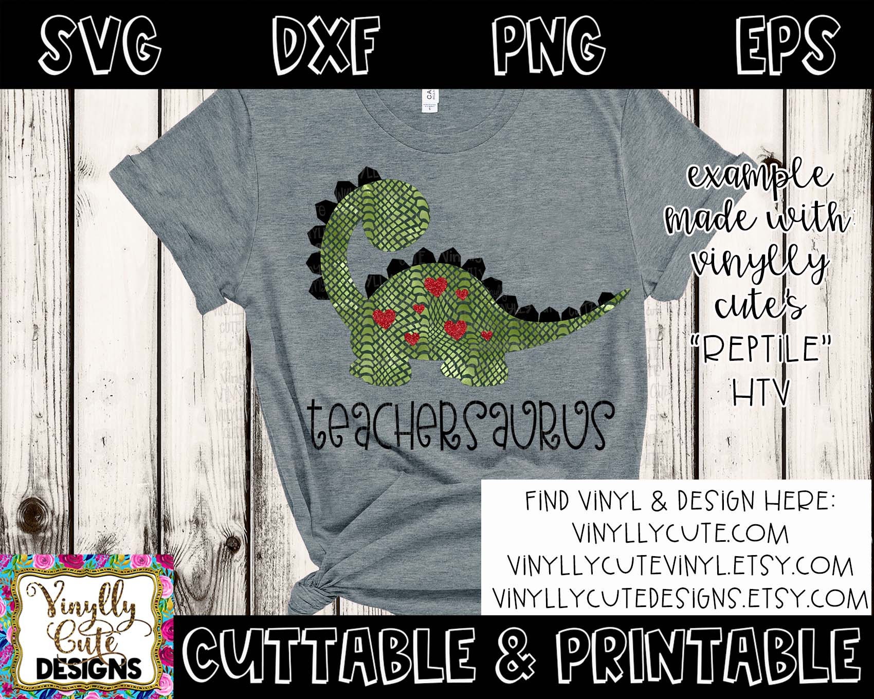 Download Teachersaurus Svg Cuttable Digital File School Teacher Etsy