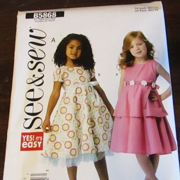 Uncut Children's Dresses Pattern