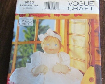 Uncut Vintage Doll & Outfit Pattern 15"