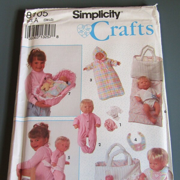 Uncut Vintage Accessories for Baby Dolls in 3 Sizes: S, M, L