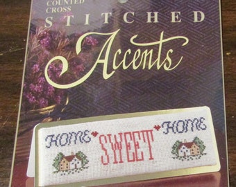 Unopened Vintage Cross Stitch Kit: Stitched Accents