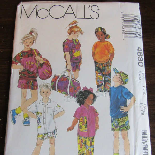 Uncut Vintage Children's Sweatshirt, Shirt, Pants, Shorts, Bag & Hat Pattern