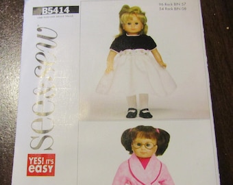 New Uncut Doll Pattern Clothes 18 inch