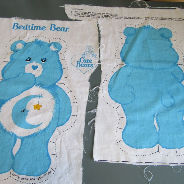 Care Bear Pillow Panel Ready-to-Sew: Bedtime Bear