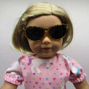 18 inch Doll Sunglasses: Leopard