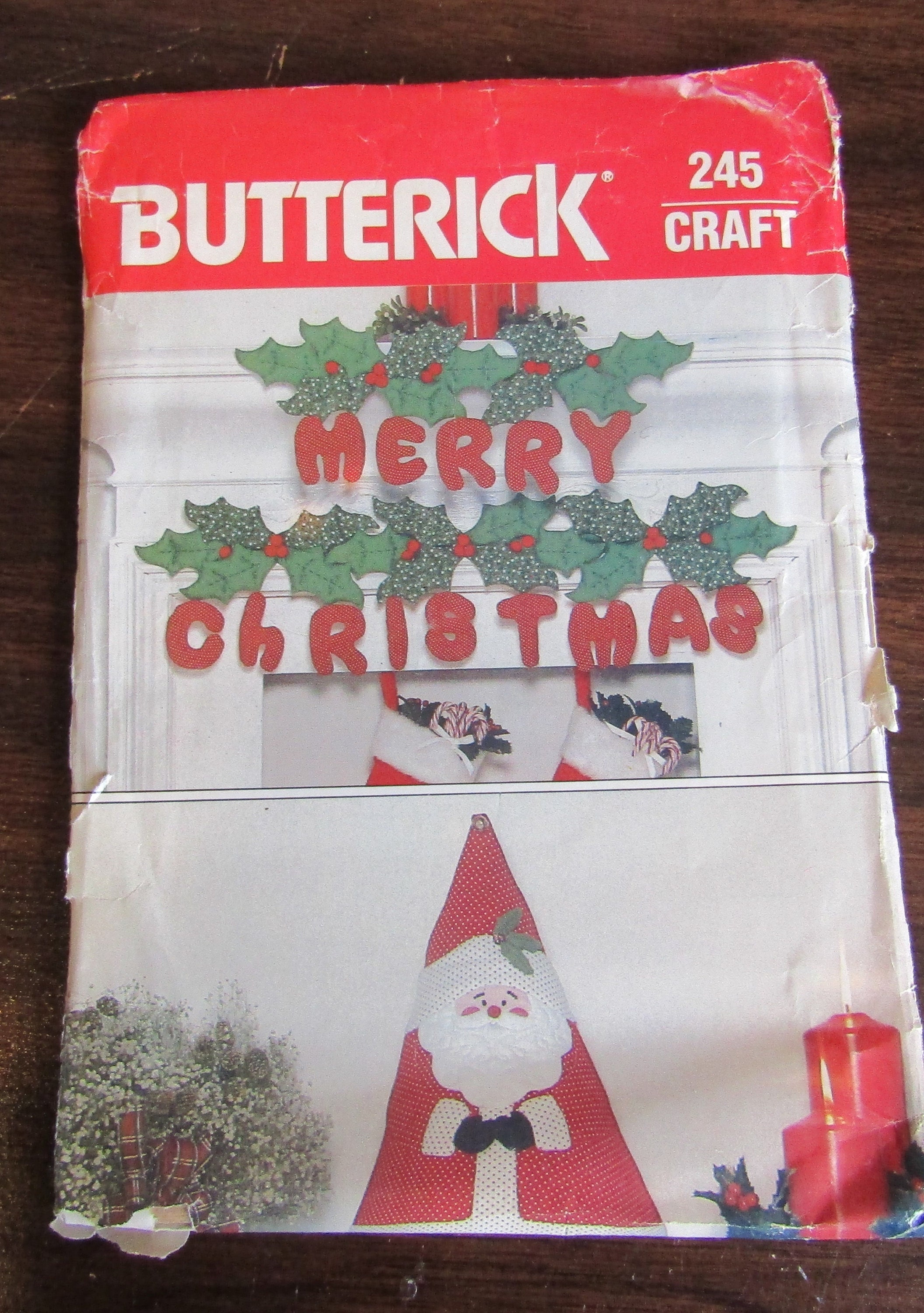 CHOICE UNCUT Butterick Sewing Crafts Patterns for Christmas Decor 