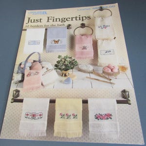 Vintage Cross Stitch Leaflet: Just Fingertips