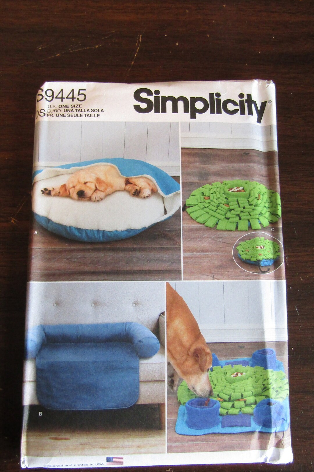 New Uncut Pet Bed Chair Cover & Play Mats Pattern Etsy