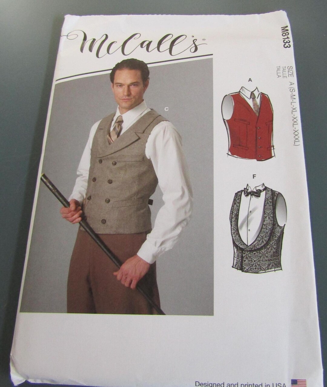 High Vest Pattern New Uncut Men's' Vests Pattern Sizes S-XXXL - Etsy