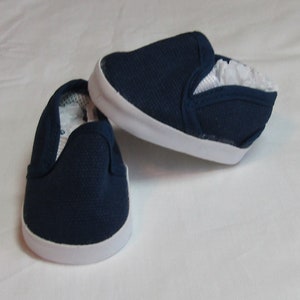 18 & 15 inch Doll Canvas Slip-on Shoes: Navy Blue