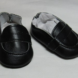 18 inch Doll Loafers: Black