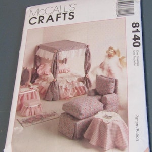 Vintage Uncut Fashion Doll Furniture Pattern 11.5 inch