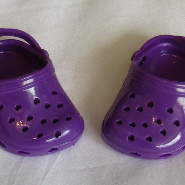 18" & 15" Doll Clogs: Purple