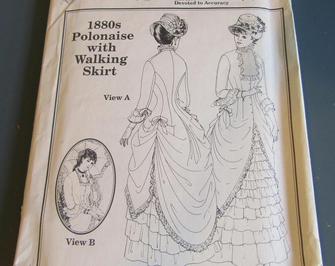 Uncut Vintage Past Patterns: 1880s Polonaise With Walking Skirt Multi ...