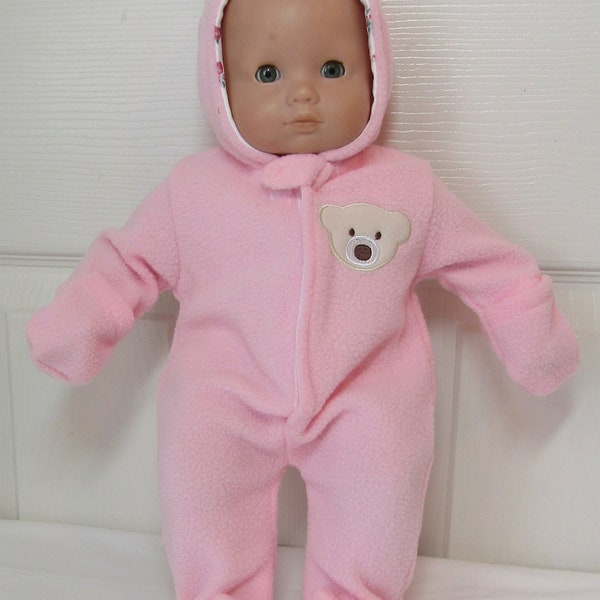 15" Baby Doll Fleece Snowsuit