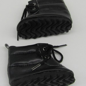 18 inch Doll Lace-up High Top Boots: Black