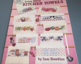 Vintage Cross Stitch Booklet: Kitchen Towels