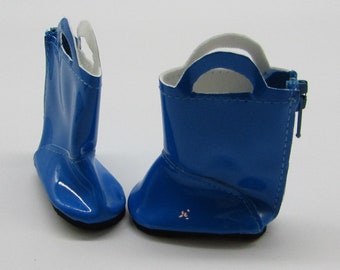 Small 14 " Doll Rain Boots: Bright Blue