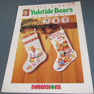 Vintage Christmas Stocking Leaflet: Yuletide Bears Book Two