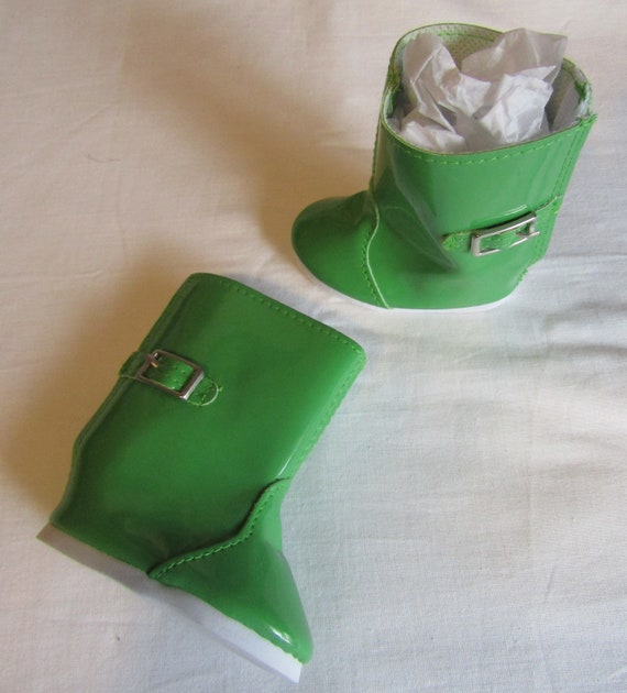 Bright green 2024 rain boots