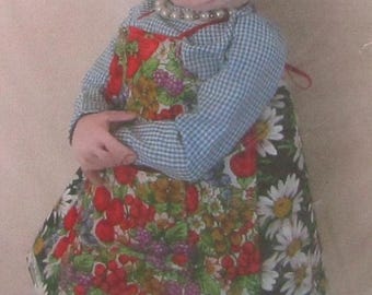 Uncut Vintage Jill Maas Art Doll Pattern: Winnie Mae 16 inch