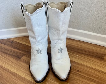 short white cowboy boots
