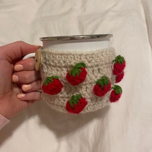 Strawberry Mug Sweater Crochet Pattern