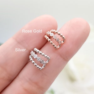 16G kleine boog chirurgisch stalen oorbel/kraakbeen/helix piercing