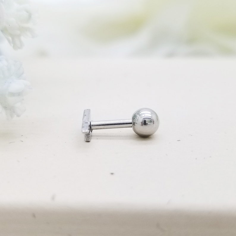 16G Lightning Bolt Whole Surgical Steel Cartilage Earring Etsy