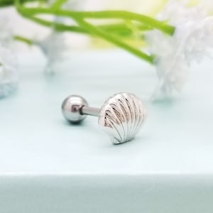 16G、20G、21G 貝殻デザインイヤリング 軟骨 オーシャンヘリックス コンクピアス イヤリング サマービーチイヤリング 海にインスパイアされた彼女へのギフト