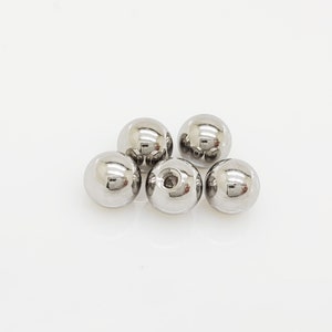 10KT, 14KT, or 18KT White Gold Polished Screw Back Replacement Earring  Backs 1 Pair 6.3MM SMALL SIZE -  Israel