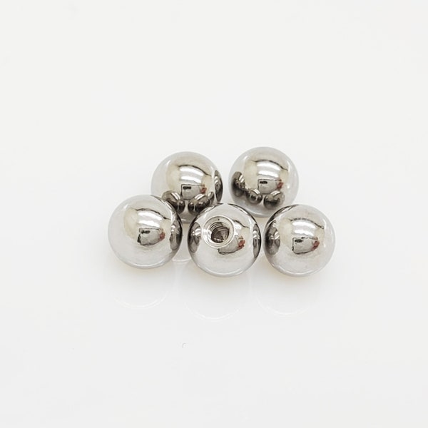 Replacement Ball End for 16G, Helix Cartilage Surgical Steel 3mm, 4mm Spare Screw Ball Back