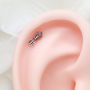 16G Antique Cute Arrow Surgical steel Earring Cartilage/ Conch/ Tragus/ Helix Piercing