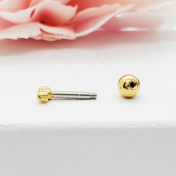 Borchie Per Piercing In Acciaio Chirurgico Con Zirconi - Foto 5