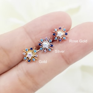 16G,20G,21G Glitter Star Surgical Steel Stud Earring, Cartilage, Helix,  Conch Piercing, Ear Lobe Piercing, Sparkling Daily Earring